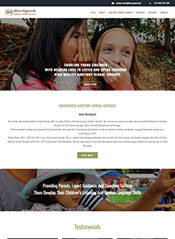 We designed and built HearSpeech Auditory Verbal Services'
                                    website.
